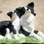 Anyakutya és kölyke figura