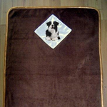 Kutyapléd (termo) border collie fényképpel - 100x75cm